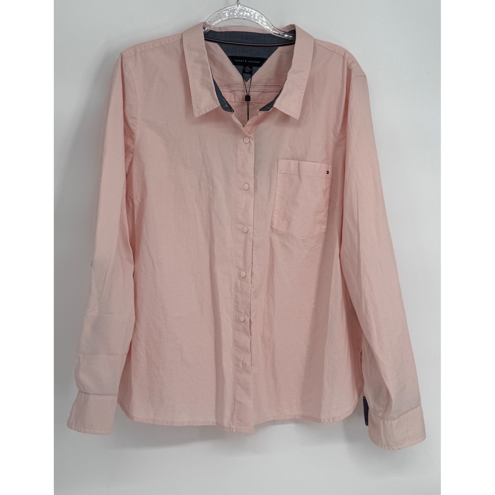 Tommy Hilfiger Heritage Mens Pink Long Sleeve Button Down Shirt XXL NWT Org $59